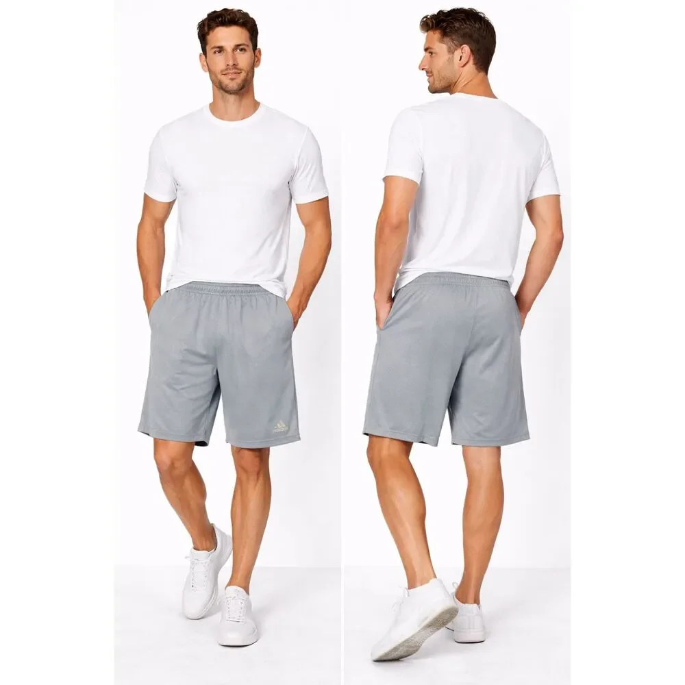 Adidas Barricade Climate Shorts Men Sz M Gray Athleisure Performance Sportwear